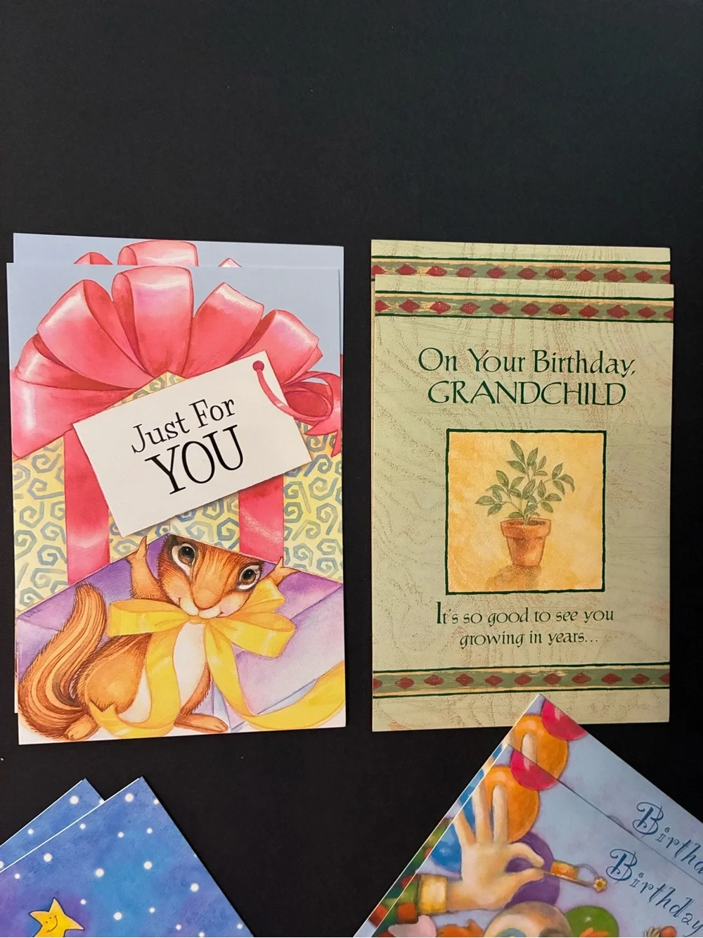 Grandchild Birthday cards set